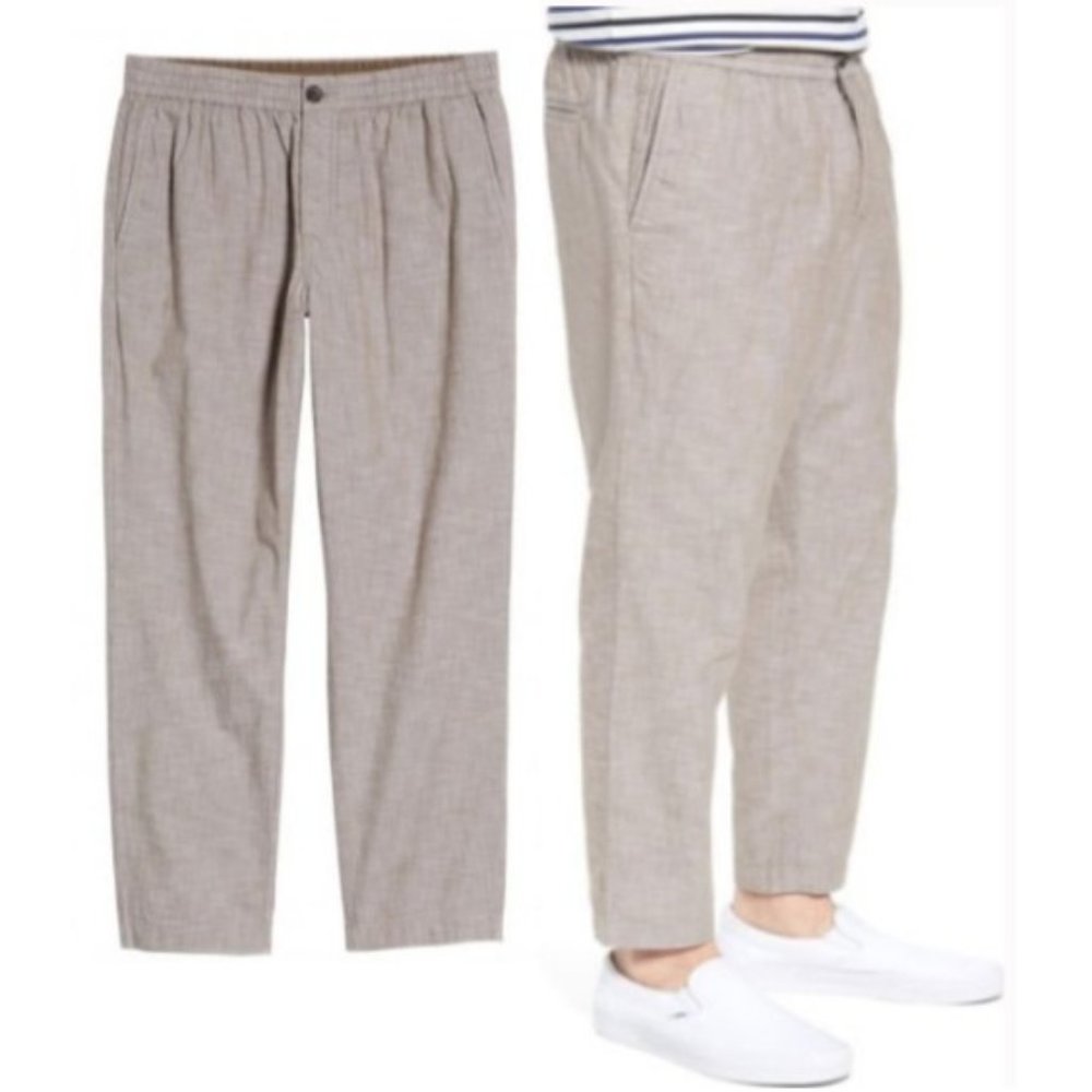 1901 Crop Chambray Chino Pants Small - READ - Picture 1 of 11